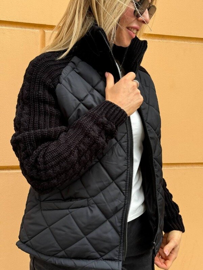 Sophia | Manteau de luxe avec manches tricotées