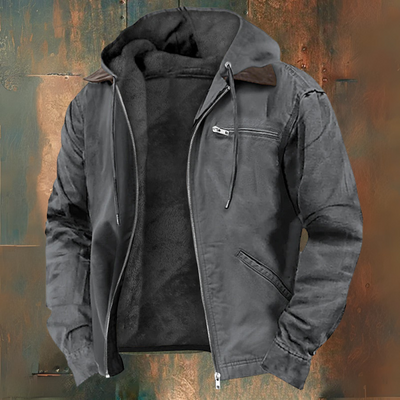 LUCAS™|VESTE AVEC CAPUCHE ET FERMETURE ÉCLAIR