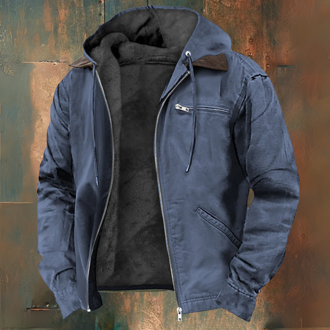 LUCAS™|VESTE AVEC CAPUCHE ET FERMETURE ÉCLAIR