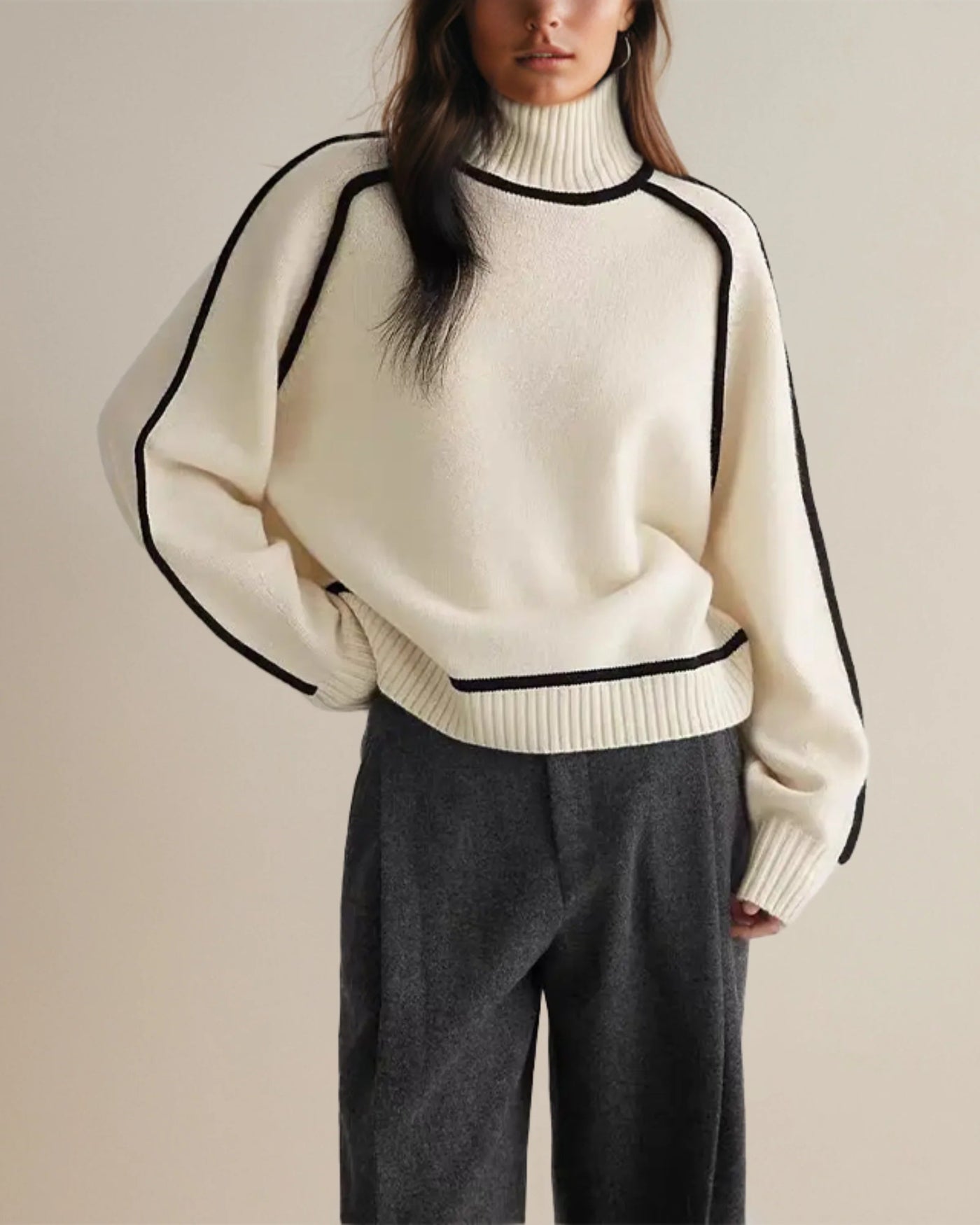 Sophia | Pull à col roulé confortable et luxueux