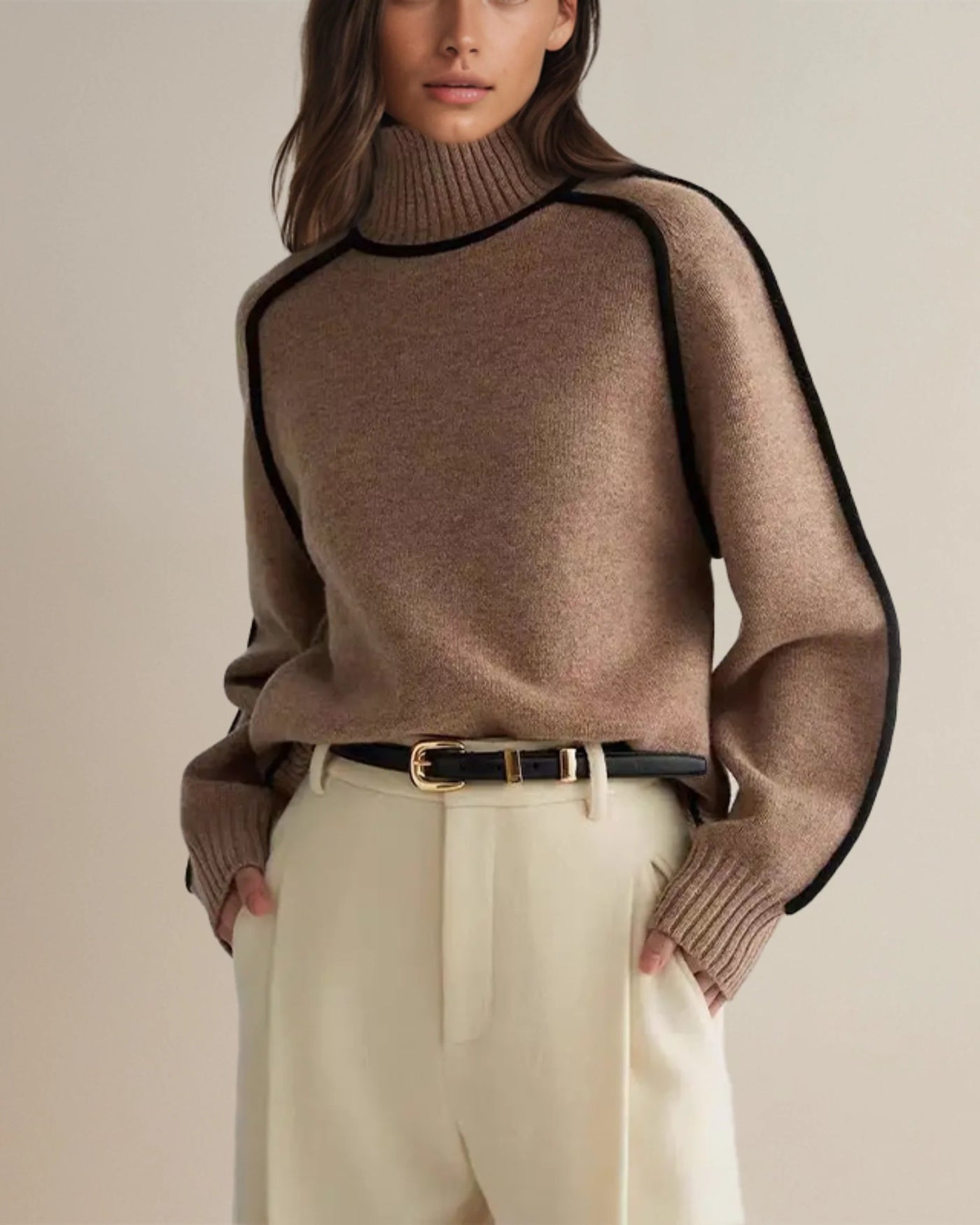 Sophia | Pull à col roulé confortable et luxueux
