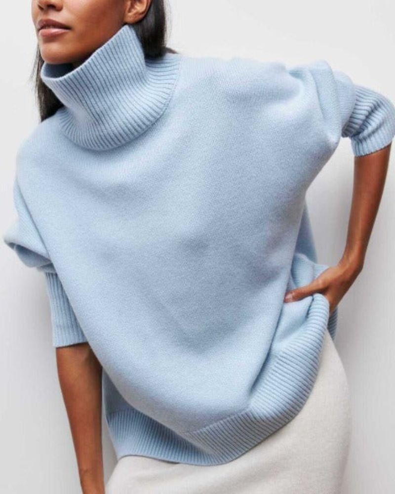 Sophia | Pull à col roulé ample