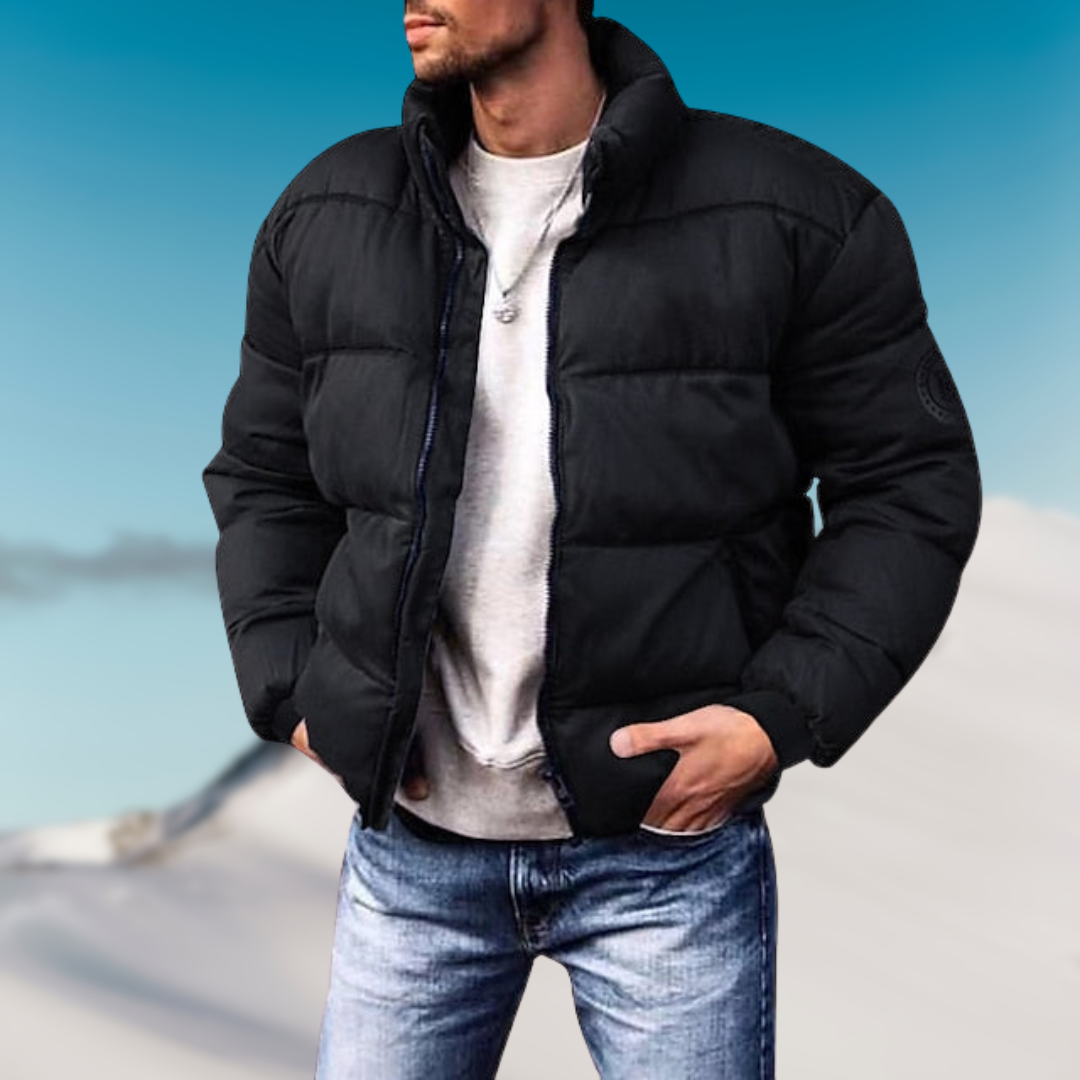 LÉO | Doudoune Puffer Homme Hiver | Chaude et Tendance