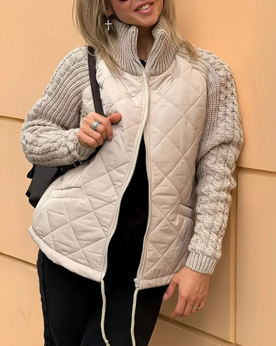 Sophia | Manteau de luxe avec manches tricotées