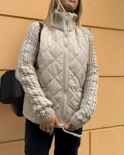 Sophia | Manteau de luxe avec manches tricotées