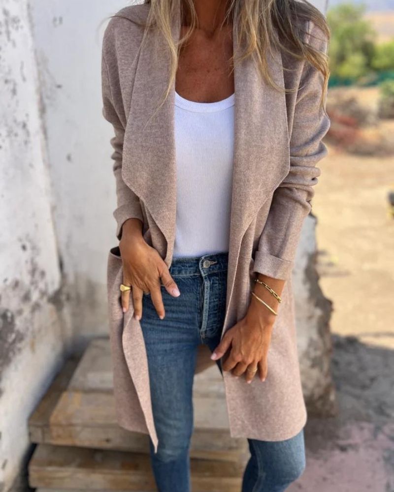 Luvon™ | Élodie Cardigan Femme – Décontracté, Tissu Léger, Printemps-Automne
