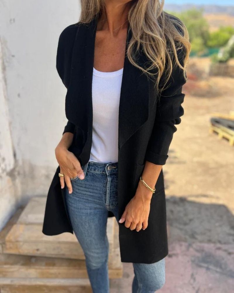 Luvon™ | Élodie Cardigan Femme – Décontracté, Tissu Léger, Printemps-Automne