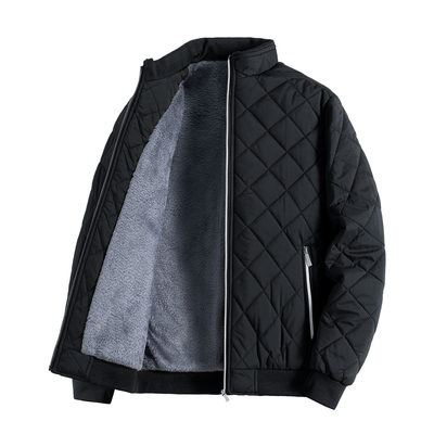 Veste Homme en Polaire Matelassée – Chaude et Décontractée