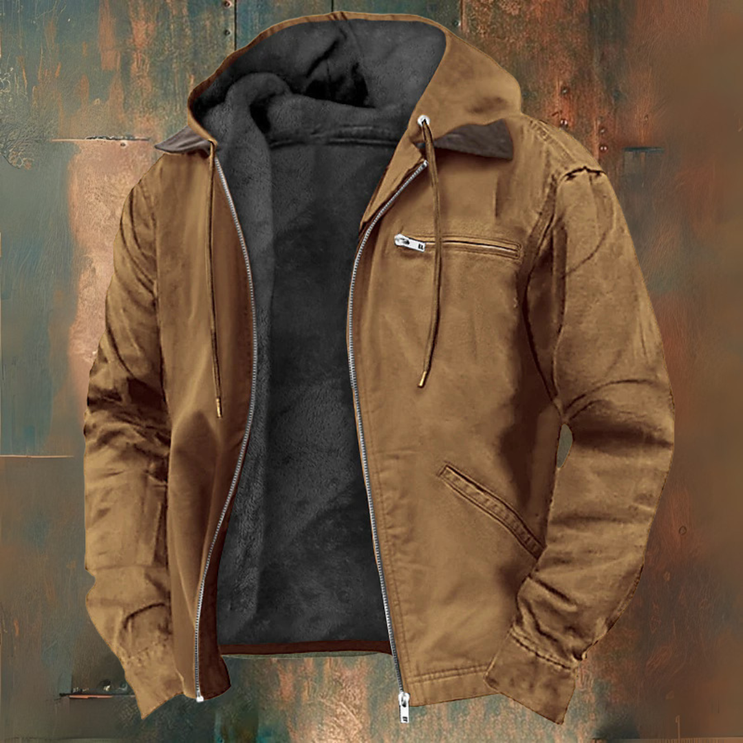 LUCAS™|VESTE AVEC CAPUCHE ET FERMETURE ÉCLAIR