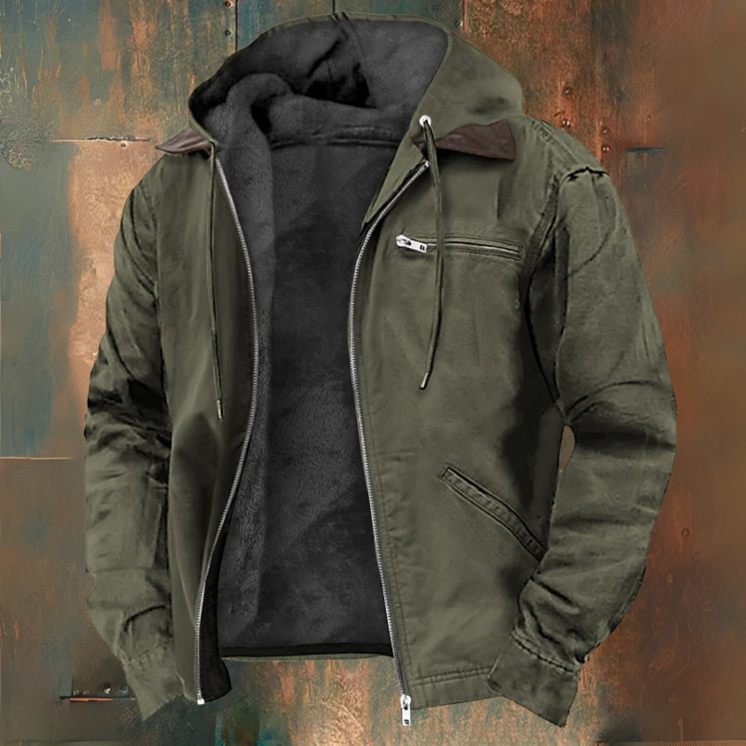 LUCAS™|VESTE AVEC CAPUCHE ET FERMETURE ÉCLAIR