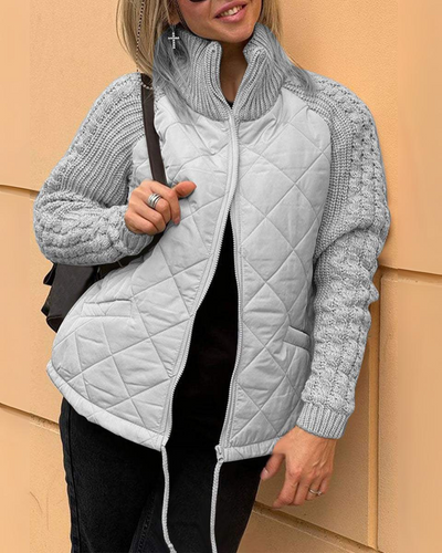 Sophia | Manteau de luxe avec manches tricotées