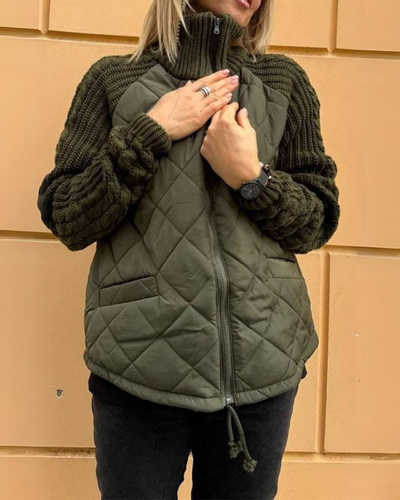 Sophia | Manteau de luxe avec manches tricotées
