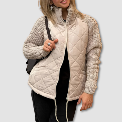 Sophia | Manteau de luxe avec manches tricotées