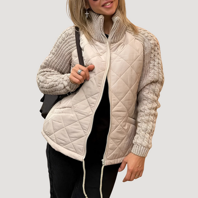 Sophia | Manteau de luxe avec manches tricotées