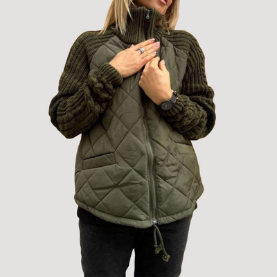 Sophia | Manteau de luxe avec manches tricotées