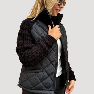 Sophia | Manteau de luxe avec manches tricotées