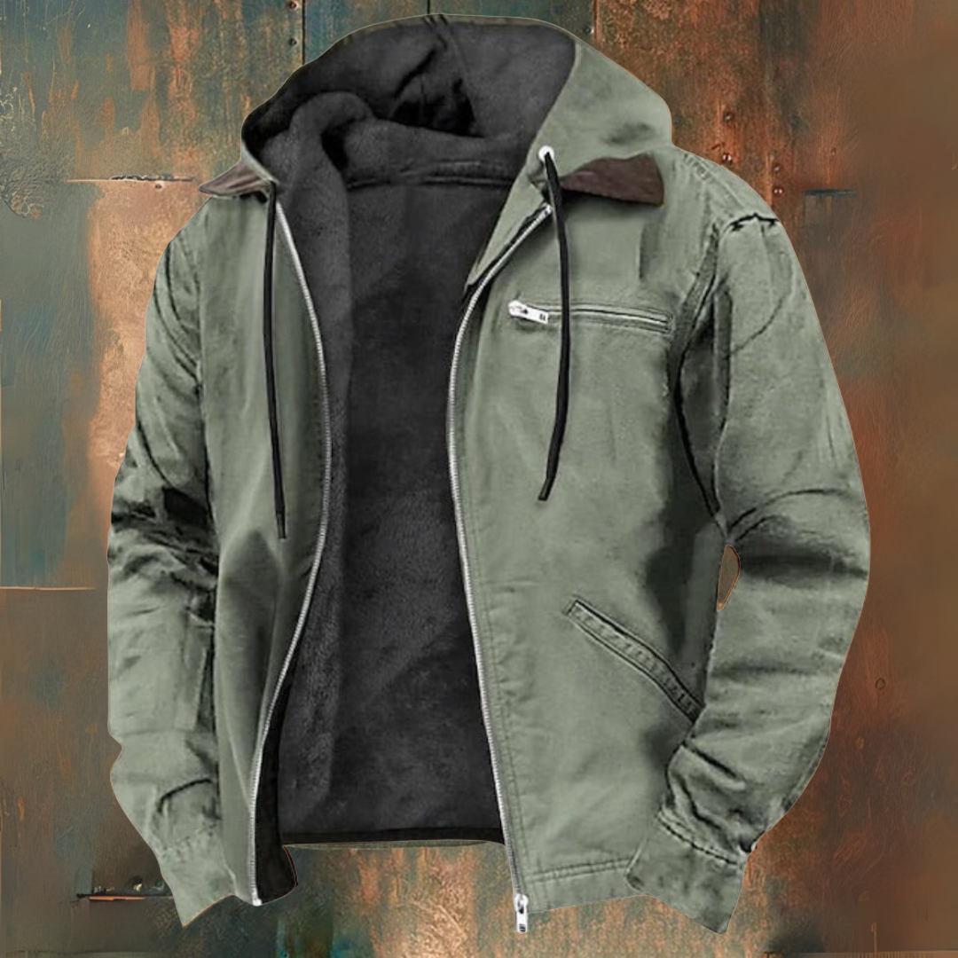 LUCAS™|VESTE AVEC CAPUCHE ET FERMETURE ÉCLAIR