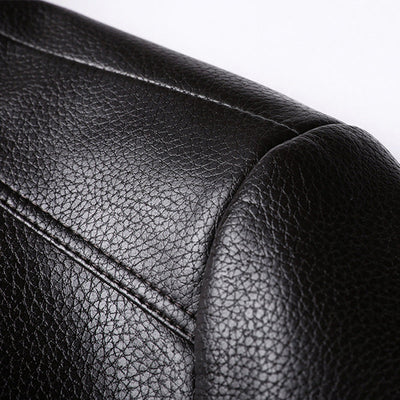 Veste en cuir chaude et coupe-vent pour hommes